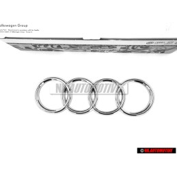 Original Audi Rings Rear Boot Badge Emblem Chrome - 8Z0853742 2ZZ