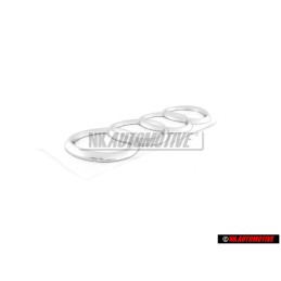 Original Audi Rings Rear Boot Badge Emblem Chrome - 8Z0853742 2ZZ