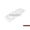 Original Audi Rings Rear Boot Badge Emblem Chrome - 8Z0853742 2ZZ