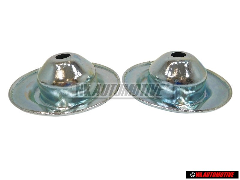 2x Original VW G60 Front Suspension Upper Spring Disc - 357412341