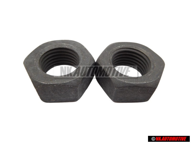 2x Original VW Front Suspension Strut Mount Hexagon Nut M14x1.5 - N 90498801