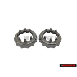 2x Original VW Rear Axle Spindle Nut Retainer Lock Ring - 803501221