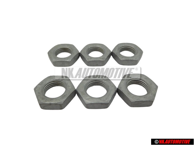 6x Original VW Hexagon Nut - N 10328602