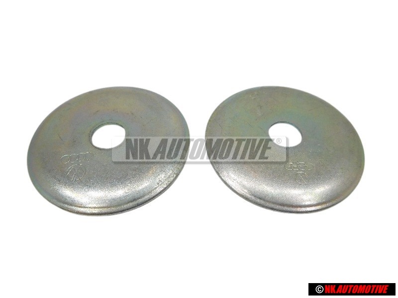 2x Original VW Rear Suspension Upper Mount Nut Cup Washer - 191512337