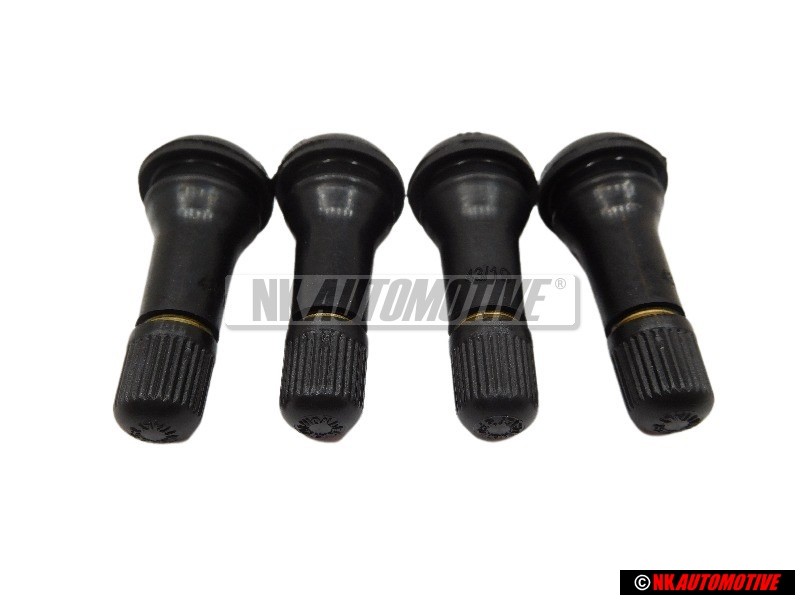 4x Original VW Wheel Rubber Valve Stem - 311601361