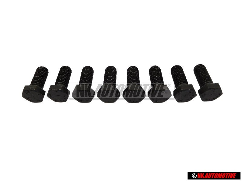 8x Original VW Rear Brake Disc or Drum Plate Hexagon Bolt - N 90369801