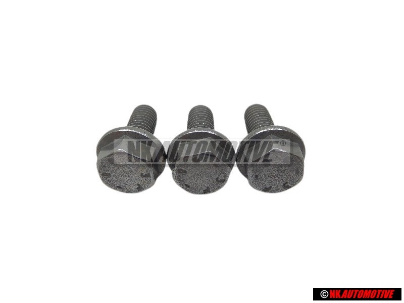 3x Original VW Hex Collared Bolt - N 10155906