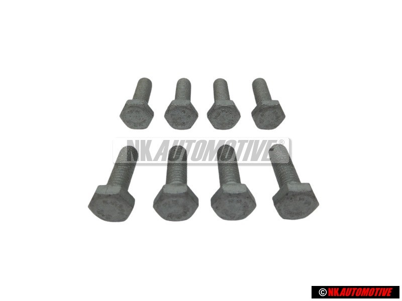 8x Original VW Hexagon Bolt M6x20 - N 01021710