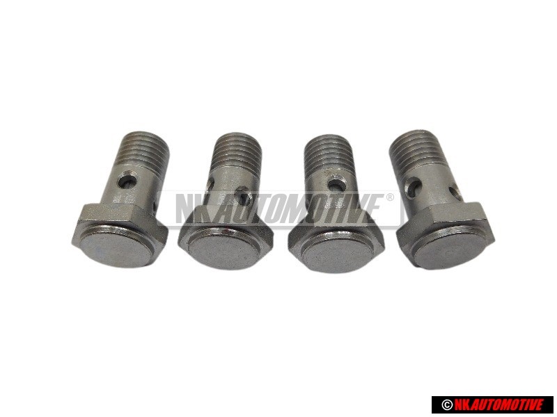 4x Original VW Banjo Bolt With Filter - 048133505