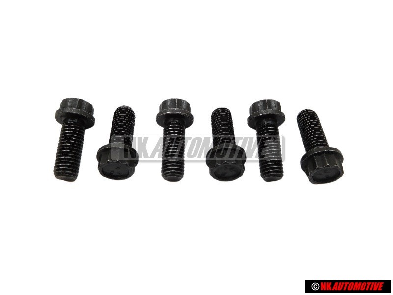 6x Original VW 12-Point Head Bolt - N 10104501