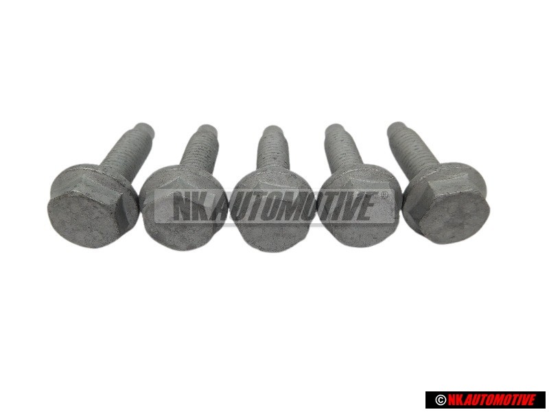 5x Original VW Hex Collared Bolt - N 10240001