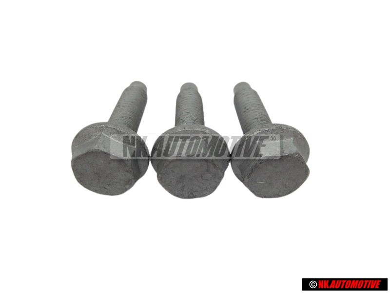 3x Original VW Hex Collared Bolt - N 10240001