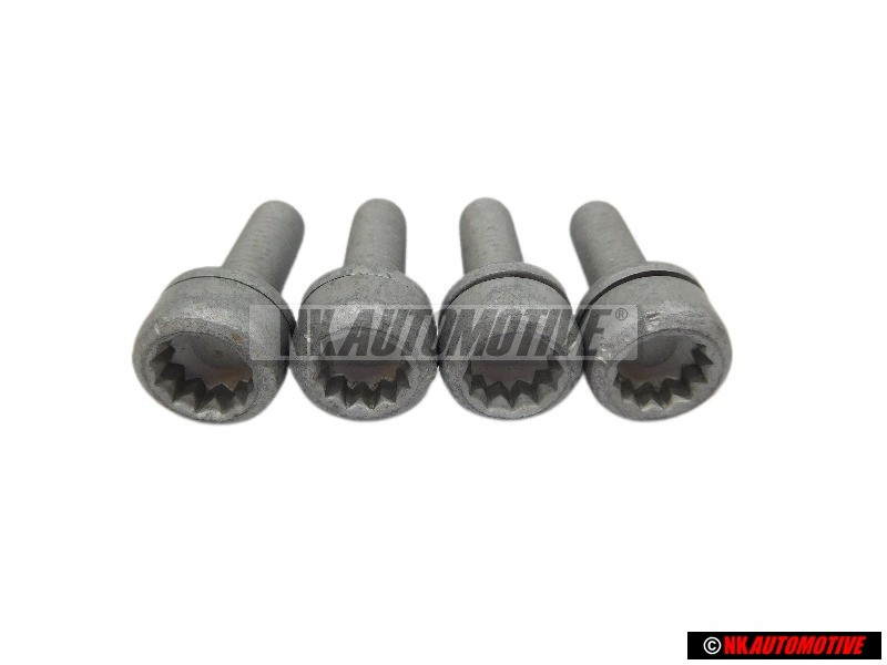 4x Original VW Socket Head Bolt With Hexagon Socket Head - N 90401901