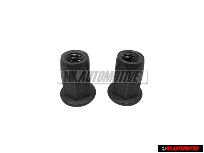 2x Original VW Rivetted Cap Nut - N 90252104