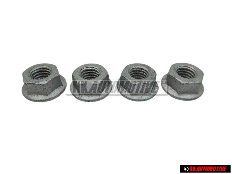 4x Original VW Hexagon Collar Nut - N 01508311