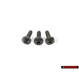 3x Original VW Oval Head Panel Screw Bolt 4.8x19 - N 01397520