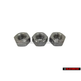 3x Original VW Hexagon Nut M8 - N 01100840