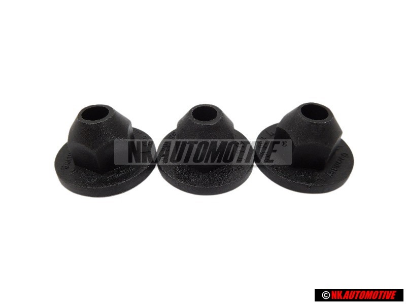 3x Original VW Hexagon Collar Nut - 171201969