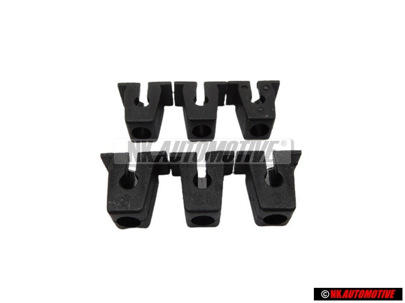 6x Original VW Clip Expanding Nut - 811807577C
