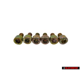 6x Original VW Socket Head Bolt With Hexagon Socket Head - N 0147506