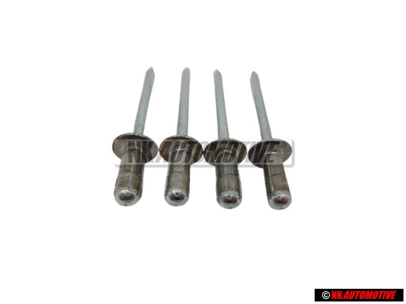 4x Original VW Pop Rivet - N 90437401