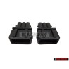2x Original VW 3 Pin Flat Connector Housing - 357972763