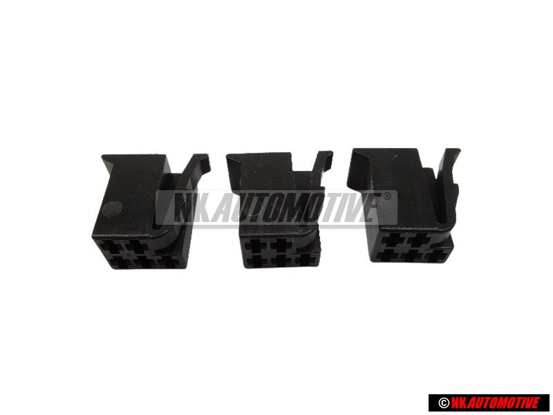 3x Original VW Flat Contact Housing - 357959869