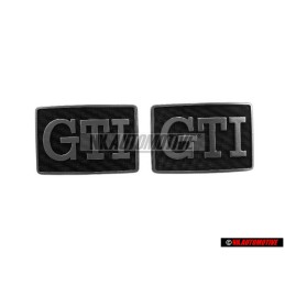 2x Original VW GTI Side Badge Emblem Chrome - 191853688J GX2