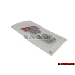 Original Audi S3 Rear Boot Badge Emblem Chrome Red - 8P0853735 2ZZ
