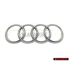 Original Audi Rings Engine Cover Badge Emblem Silver - 022103940C