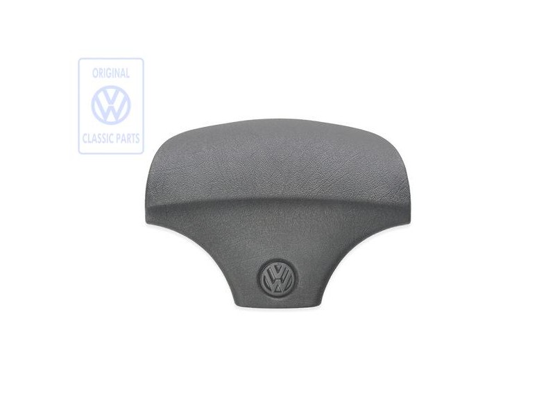 Original VW Cover Cap For Steering Wheel Satin Black - 867419669E 01C