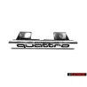 Original Audi QUATTRO Front Grill Badge Emblem Chrome - 4B3853736A 2ZZ