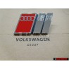 Original Audi S8 Front Grill Badge Emblem Chrome Red - 4D0853736A 2ZZ