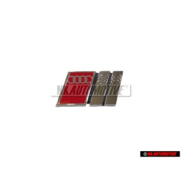Original Audi S8 Front Grill Badge Emblem Chrome Red - 4D0853736A 2ZZ