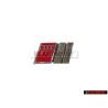 Original Audi S8 Front Grill Badge Emblem Chrome Red - 4D0853736A 2ZZ
