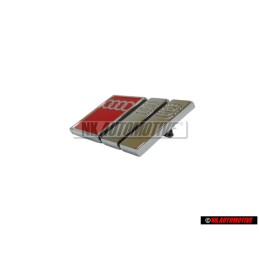 Original Audi S8 Front Grill Badge Emblem Chrome Red - 4D0853736A 2ZZ