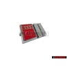 Original Audi S8 Front Grill Badge Emblem Chrome Red - 4D0853736A 2ZZ