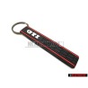Original VW GTI Honeycomb Red KeyTag Keychain Keyring Keyfob - 1KM087013A 6J1