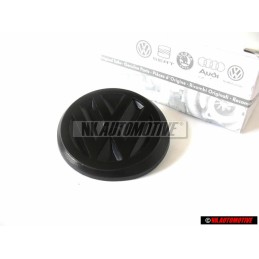 Original VW Rear Boot Badge Emblem Black 50mm - 191853601B MY8