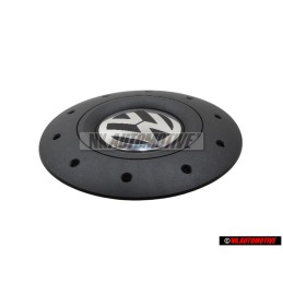 Original VW Hub Cap Satin Black High Chrome - 7H0601151B RVB