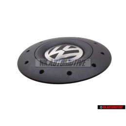 Original VW Hub Cap Satin Black High Chrome - 7H0601151B RVB