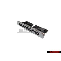Original Audi QUATTRO Front Grill Badge Emblem Chrome - 8E0853736B 2ZZ