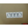 Original Audi Rings Rear Boot Badge Emblem Chrome - 8E9853742 2ZZ