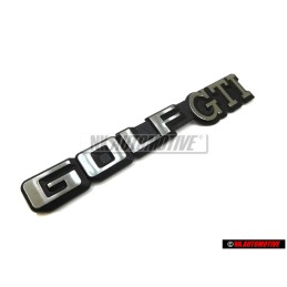 Original VW GOLF GTI Rear Badge Emblem Brushed Silver - 191853687C GX2