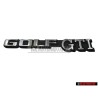 Original VW GOLF GTI Rear Badge Emblem Brushed Silver - 191853687C GX2