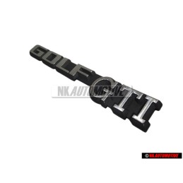 Original VW GOLF GTI Rear Badge Emblem Brushed Silver - 191853687C GX2