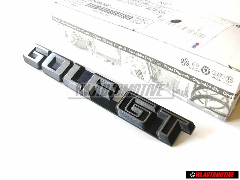 Original VW GOLF GT Rear Trunk Boot Badge Emblem - 191853687H GX2