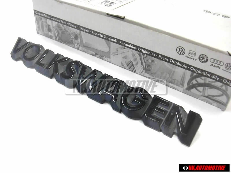 Original VW VOLKSWAGEN Rear Badge Emblem Black - 321853685C 01C
