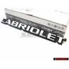 Original VW CABRIOLET Rear Boot Badge Emblem White - 155853687B QK6