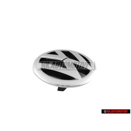 Original VW Front Grill Badge Emblem Chrome - 5K0853601F ULM